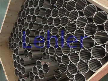 Tubo angular de la pantalla de filtro, filtro de pantalla fuerte de alambre de la cuña de la construcción